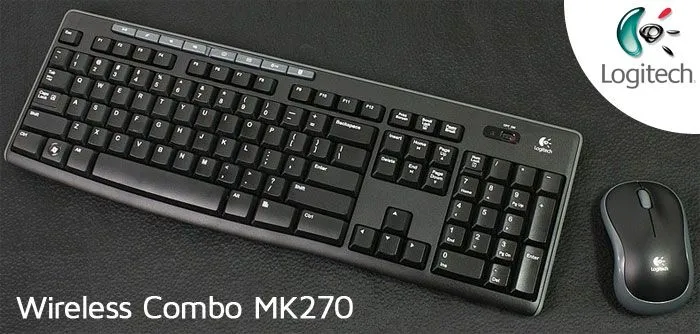 Conjunto combinado de teclado y ratón inalámbricos Logitech MK270 - Ordenador Outlet